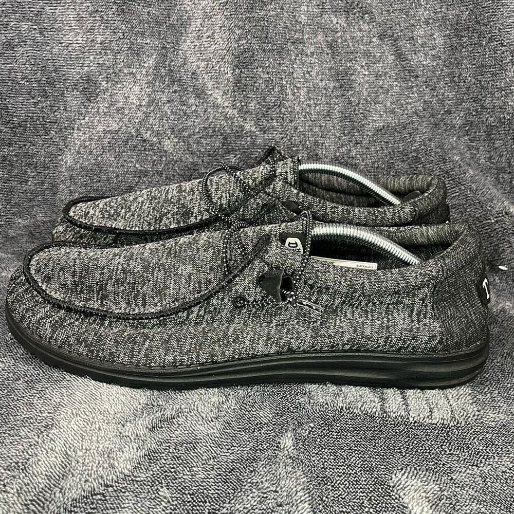Hey Dude Men's Wally Sport Knit Charcoal - size 13